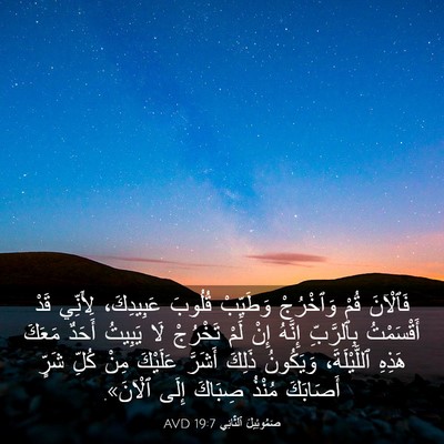 Picture 03 - صَمُوئِيلَ ٱلثَّانِي 19:7 AVD - فَٱلْآنَ قُمْ وَٱخْرُجْ - Bible Verse Picture