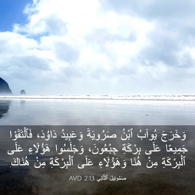 Picture 03 - صَمُوئِيلَ ٱلثَّانِي 2:13 AVD - وَخَرَجَ يُوآبُ ٱبْنُ - Bible Verse Picture