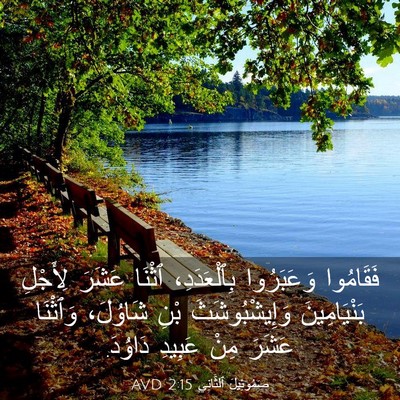 Picture 03 - صَمُوئِيلَ ٱلثَّانِي 2:15 AVD - فَقَامُوا وَعَبَرُوا - Bible Verse Picture