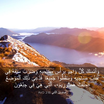 Picture 03 - صَمُوئِيلَ ٱلثَّانِي 2:16 AVD - وَأَمْسَكَ كُلُّ وَاحِدٍ - Bible Verse Picture