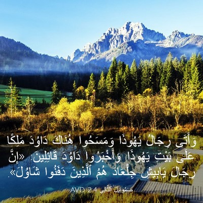 Picture 03 - صَمُوئِيلَ ٱلثَّانِي 2:4 AVD - وَأَتَى رِجَالُ يَهُوذَا - Bible Verse Picture