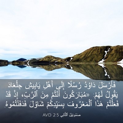 Picture 03 - صَمُوئِيلَ ٱلثَّانِي 2:5 AVD - فَأَرْسَلَ دَاوُدُ - Bible Verse Picture