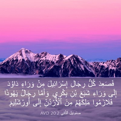 Picture 03 - صَمُوئِيلَ ٱلثَّانِي 20:2 AVD - فَصَعِدَ كُلُّ رِجَالِ - Bible Verse Picture