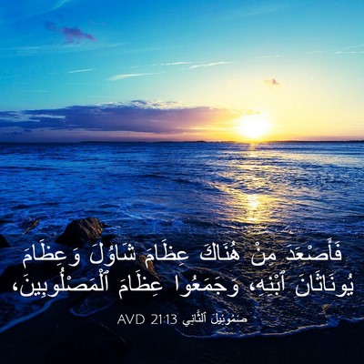 Picture 03 - صَمُوئِيلَ ٱلثَّانِي 21:13 AVD - فَأَصْعَدَ مِنْ هُنَاكَ - Bible Verse Picture