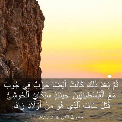Picture 03 - صَمُوئِيلَ ٱلثَّانِي 21:18 AVD - ثُمَّ بَعْدَ ذَلِكَ - Bible Verse Picture