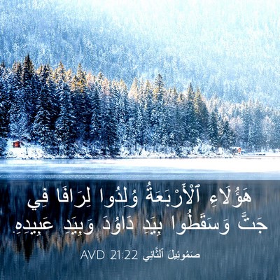 Picture 03 - صَمُوئِيلَ ٱلثَّانِي 21:22 AVD - هَؤُلَاءِ ٱلْأَرْبَعَةُ - Bible Verse Picture
