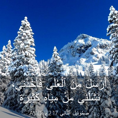 Picture 03 - صَمُوئِيلَ ٱلثَّانِي 22:17 AVD - أَرْسَلَ مِنَ ٱلْعُلَى - Bible Verse Picture