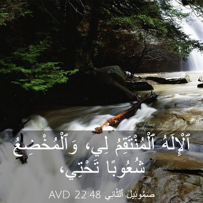 Picture 03 - صَمُوئِيلَ ٱلثَّانِي 22:48 AVD - ٱلْإِلَهُ ٱلْمُنْتَقِمُ - Bible Verse Picture