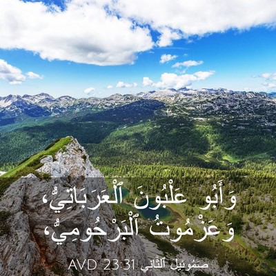 Picture 03 - صَمُوئِيلَ ٱلثَّانِي 23:31 AVD - وَأَبُو عَلْبُونَ - Bible Verse Picture