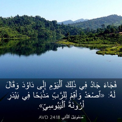 Picture 03 - صَمُوئِيلَ ٱلثَّانِي 24:18 AVD - فَجَاءَ جَادُ فِي ذَلِكَ - Bible Verse Picture