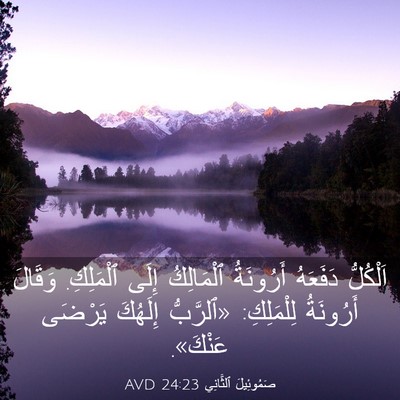 Picture 03 - صَمُوئِيلَ ٱلثَّانِي 24:23 AVD - اَلْكُلُّ دَفَعَهُ - Bible Verse Picture