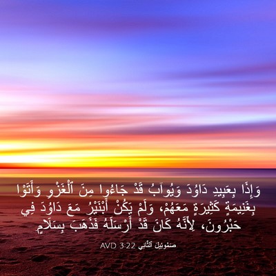 Picture 03 - صَمُوئِيلَ ٱلثَّانِي 3:22 AVD - وَإِذَا بِعَبِيدِ دَاوُدَ - Bible Verse Picture