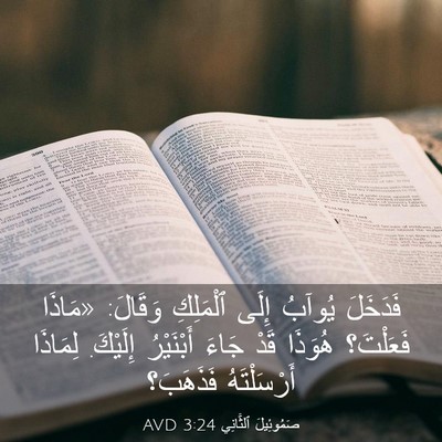 Picture 03 - صَمُوئِيلَ ٱلثَّانِي 3:24 AVD - فَدَخَلَ يُوآبُ إِلَى - Bible Verse Picture