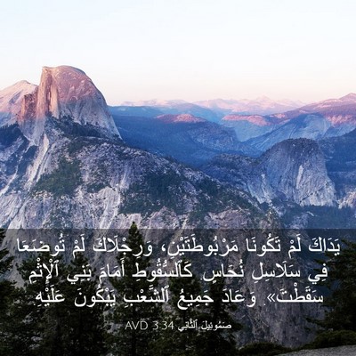Picture 03 - صَمُوئِيلَ ٱلثَّانِي 3:34 AVD - يَدَاكَ لَمْ تَكُونَا - Bible Verse Picture