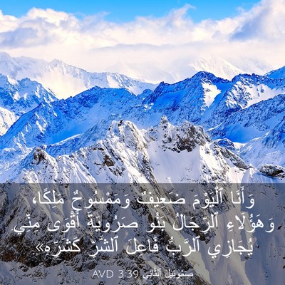 Picture 03 - صَمُوئِيلَ ٱلثَّانِي 3:39 AVD - وَأَنَا ٱلْيَوْمَ ضَعِيفٌ - Bible Verse Picture
