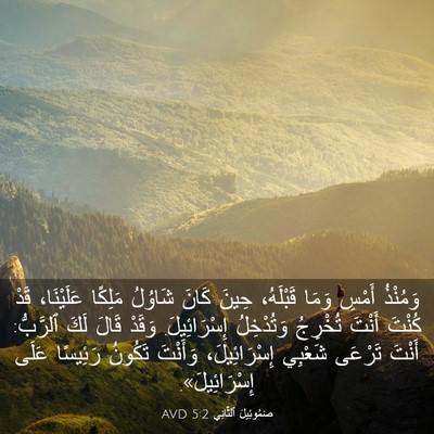 Picture 03 - صَمُوئِيلَ ٱلثَّانِي 5:2 AVD - وَمُنْذُ أَمْسِ وَمَا - Bible Verse Picture