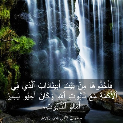 Picture 03 - صَمُوئِيلَ ٱلثَّانِي 6:4 AVD - فَأَخَذُوهَا مِنْ بَيْتِ - Bible Verse Picture