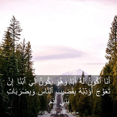 Picture 03 - صَمُوئِيلَ ٱلثَّانِي 7:14 AVD - أَنَا أَكُونُ لَهُ أَبًا - Bible Verse Picture