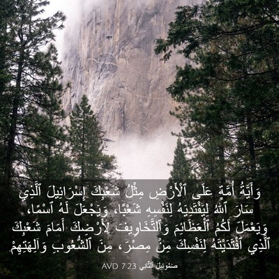 Picture 03 - صَمُوئِيلَ ٱلثَّانِي 7:23 AVD - وَأَيَّةُ أُمَّةٍ عَلَى - Bible Verse Picture
