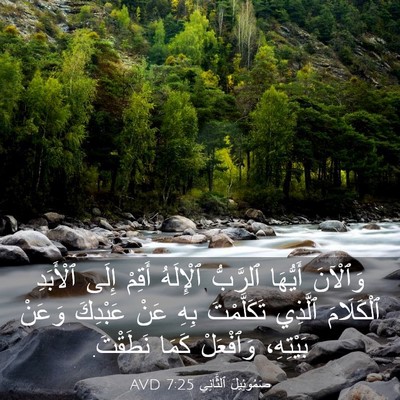 Picture 03 - صَمُوئِيلَ ٱلثَّانِي 7:25 AVD - وَٱلْآنَ أَيُّهَا - Bible Verse Picture