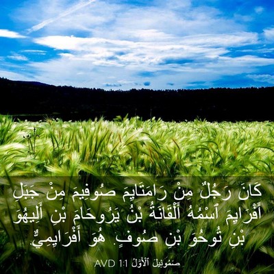 Picture 03 - صَمُوئِيلَ ٱلْأَوَّلُ 1:1 AVD - كَانَ رَجُلٌ مِنْ - Bible Verse Picture