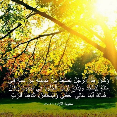Picture 03 - صَمُوئِيلَ ٱلْأَوَّلُ 1:3 AVD - وَكَانَ هَذَا ٱلرَّجُلُ - Bible Verse Picture