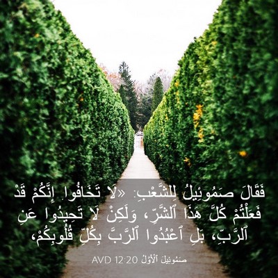 Picture 03 - صَمُوئِيلَ ٱلْأَوَّلُ 12:20 AVD - فَقَالَ صَمُوئِيلُ - Bible Verse Picture