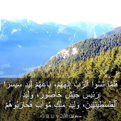 Picture 03 - صَمُوئِيلَ ٱلْأَوَّلُ 12:9 AVD - فَلَمَّا نَسُوا ٱلرَّبَّ - Bible Verse Picture