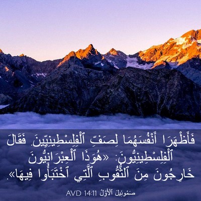 Picture 03 - صَمُوئِيلَ ٱلْأَوَّلُ 14:11 AVD - فَأَظْهَرَا أَنْفُسَهُمَا - Bible Verse Picture