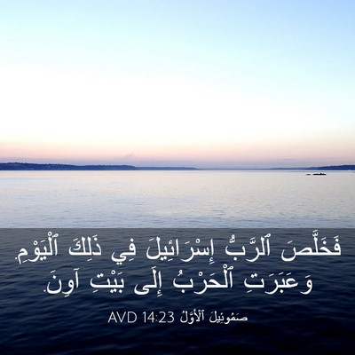 Picture 03 - صَمُوئِيلَ ٱلْأَوَّلُ 14:23 AVD - فَخَلَّصَ ٱلرَّبُّ - Bible Verse Picture