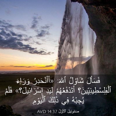 Picture 03 - صَمُوئِيلَ ٱلْأَوَّلُ 14:37 AVD - فَسَأَلَ شَاوُلُ ٱللهَ: - Bible Verse Picture