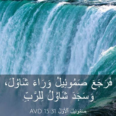 Picture 03 - صَمُوئِيلَ ٱلْأَوَّلُ 15:31 AVD - فَرَجَعَ صَمُوئِيلُ - Bible Verse Picture