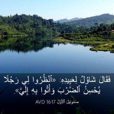 Picture 03 - صَمُوئِيلَ ٱلْأَوَّلُ 16:17 AVD - فَقَالَ شَاوُلُ - Bible Verse Picture