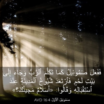 Picture 03 - صَمُوئِيلَ ٱلْأَوَّلُ 16:4 AVD - فَفَعَلَ صَمُوئِيلُ كَمَا - Bible Verse Picture
