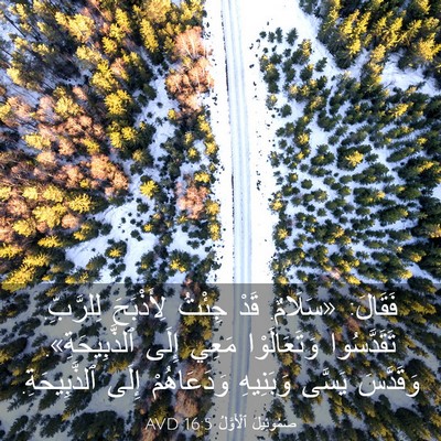 Picture 03 - صَمُوئِيلَ ٱلْأَوَّلُ 16:5 AVD - فَقَالَ: «سَلَامٌ. قَدْ - Bible Verse Picture