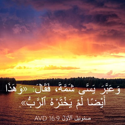 Picture 03 - صَمُوئِيلَ ٱلْأَوَّلُ 16:9 AVD - وَعَبَّرَ يَسَّى شَمَّةَ، - Bible Verse Picture