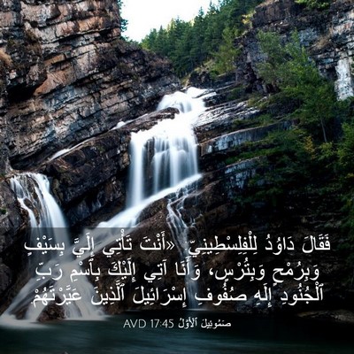 Picture 03 - صَمُوئِيلَ ٱلْأَوَّلُ 17:45 AVD - فَقَالَ دَاوُدُ - Bible Verse Picture