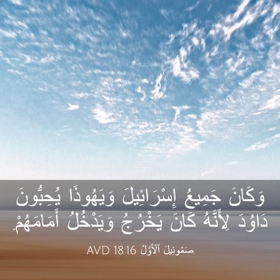 Picture 03 - صَمُوئِيلَ ٱلْأَوَّلُ 18:16 AVD - وَكَانَ جَمِيعُ - Bible Verse Picture