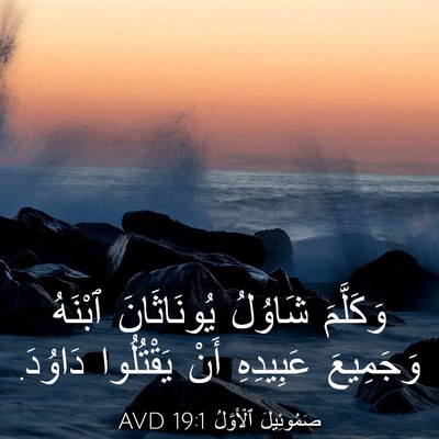 Picture 03 - صَمُوئِيلَ ٱلْأَوَّلُ 19:1 AVD - وَكَلَّمَ شَاوُلُ - Bible Verse Picture