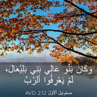 Picture 03 - صَمُوئِيلَ ٱلْأَوَّلُ 2:12 AVD - وَكَانَ بَنُو عَالِي بَنِي - Bible Verse Picture