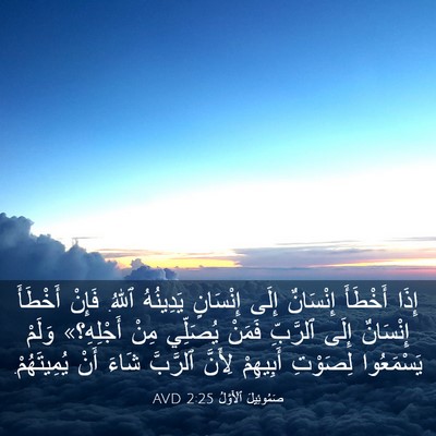 Picture 03 - صَمُوئِيلَ ٱلْأَوَّلُ 2:25 AVD - إِذَا أَخْطَأَ إِنْسَانٌ - Bible Verse Picture