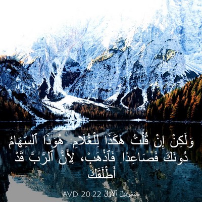 Picture 03 - صَمُوئِيلَ ٱلْأَوَّلُ 20:22 AVD - وَلَكِنْ إِنْ قُلْتُ - Bible Verse Picture