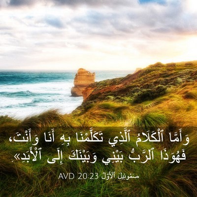 Picture 03 - صَمُوئِيلَ ٱلْأَوَّلُ 20:23 AVD - وَأَمَّا ٱلْكَلَامُ - Bible Verse Picture