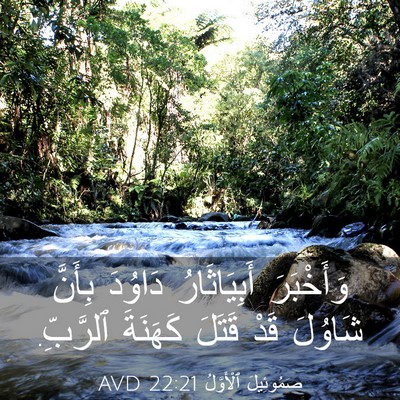 Picture 03 - صَمُوئِيلَ ٱلْأَوَّلُ 22:21 AVD - وَأَخْبَرَ أَبِيَاثَارُ - Bible Verse Picture