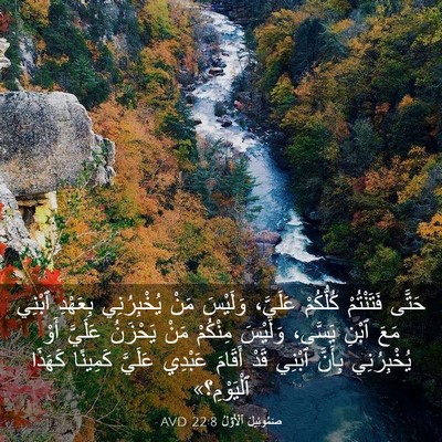Picture 03 - صَمُوئِيلَ ٱلْأَوَّلُ 22:8 AVD - حَتَّى فَتَنْتُمْ - Bible Verse Picture
