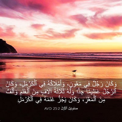 Picture 03 - صَمُوئِيلَ ٱلْأَوَّلُ 25:2 AVD - وَكَانَ رَجُلٌ فِي - Bible Verse Picture