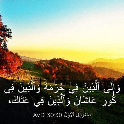Picture 03 - صَمُوئِيلَ ٱلْأَوَّلُ 30:30 AVD - وَإِلَى ٱلَّذِينَ فِي - Bible Verse Picture