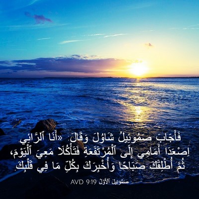 Picture 03 - صَمُوئِيلَ ٱلْأَوَّلُ 9:19 AVD - فَأَجَابَ صَمُوئِيلُ - Bible Verse Picture