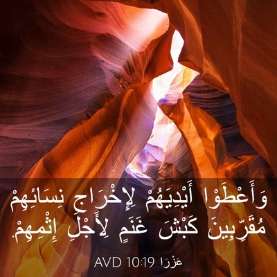 Picture 03 - عَزْرَا 10:19 AVD - وَأَعْطَوْا أَيْدِيَهُمْ - Bible Verse Picture