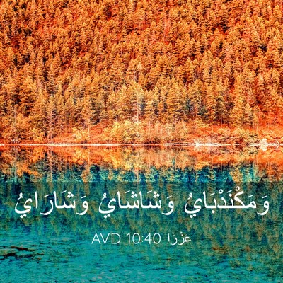 Picture 03 - عَزْرَا 10:40 AVD - وَمَكْنَدْبَايُ - Bible Verse Picture